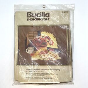 Bucilla Needlecraft Tea Time Stitchery Vintage Crewel Embroidery Kit #48731